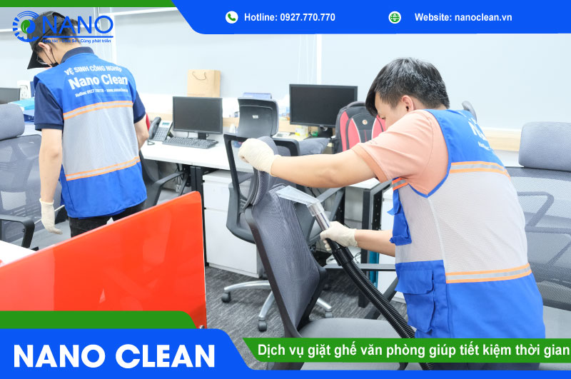 Dịch vụ giặt ghế văn phòng giúp tiết kiệm thời gian