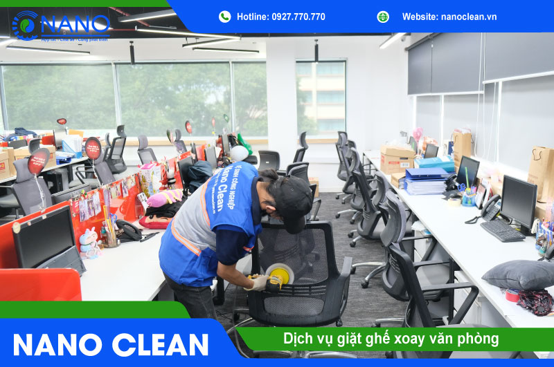 Dịch vụ giặt ghế xoay văn phòng