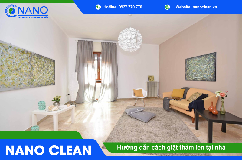 Huong dan cach giat tham len tai nha
