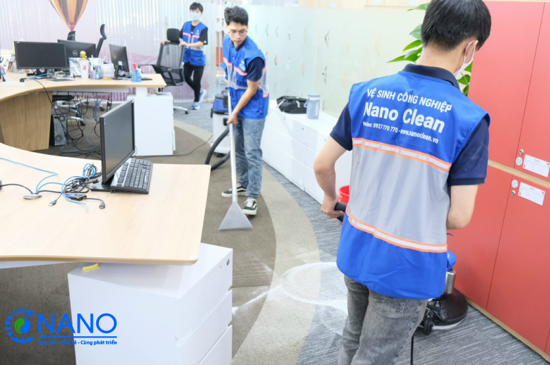 Quy trinh giat tham van phong