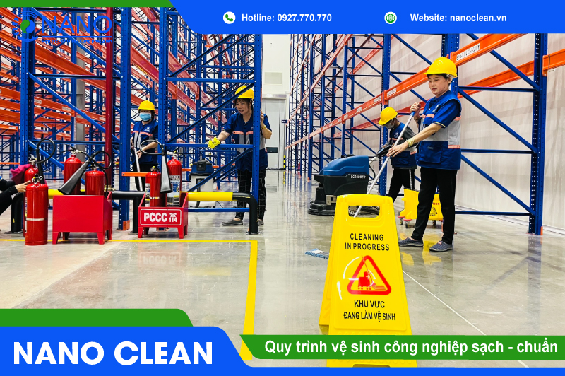 Quy trình vệ sinh công nghiệp sạch chuẩn