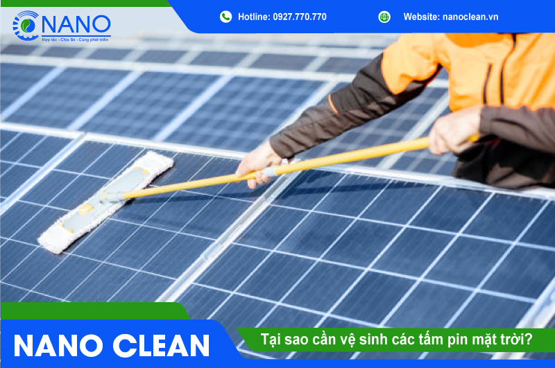 Tai sao can ve sinh cac tam pin mat troi