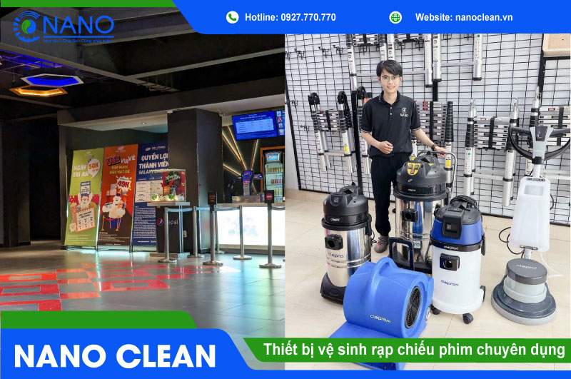 Thiết bị vệ sinh rạp chiếu phim chuyên dụng