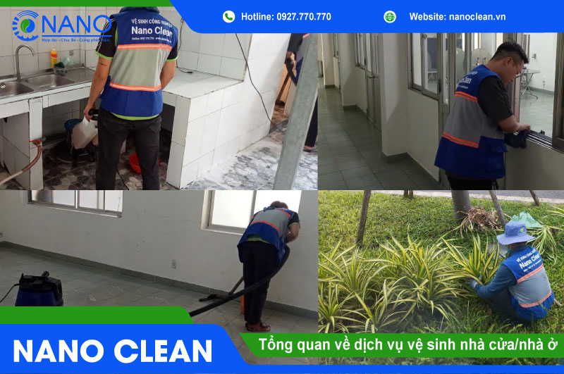 Tổng quan về dịch vụ vệ sinh nhà cửa/nhà ở