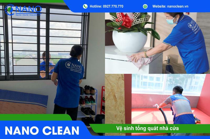 Vệ sinh tổng quát nhà cửa, vệ sinh căn hộ