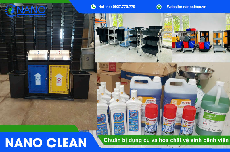 Các Hạng Mục Và Dụng Cụ Đặc Thù Của Dịch Vụ Vệ Sinh