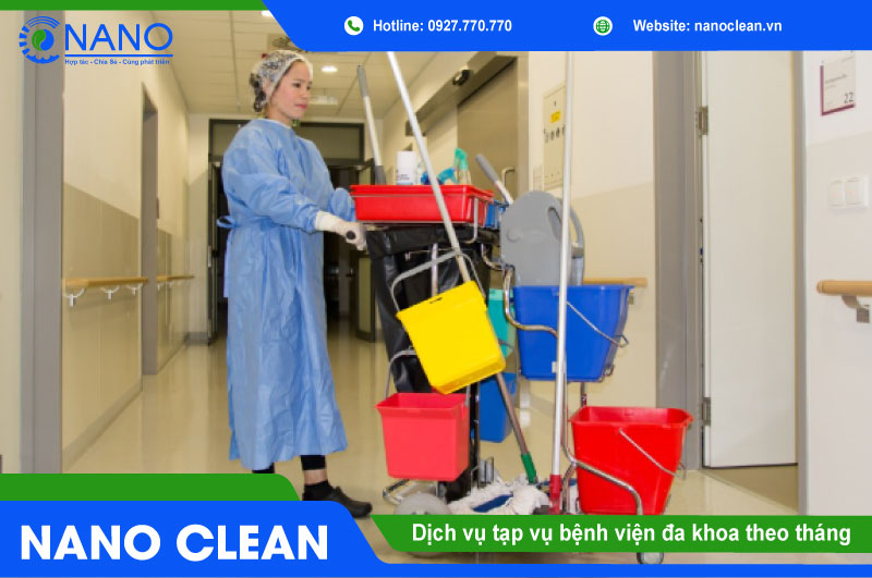 Dịch vụ tạp vụ bệnh viện đa khoa theo tháng