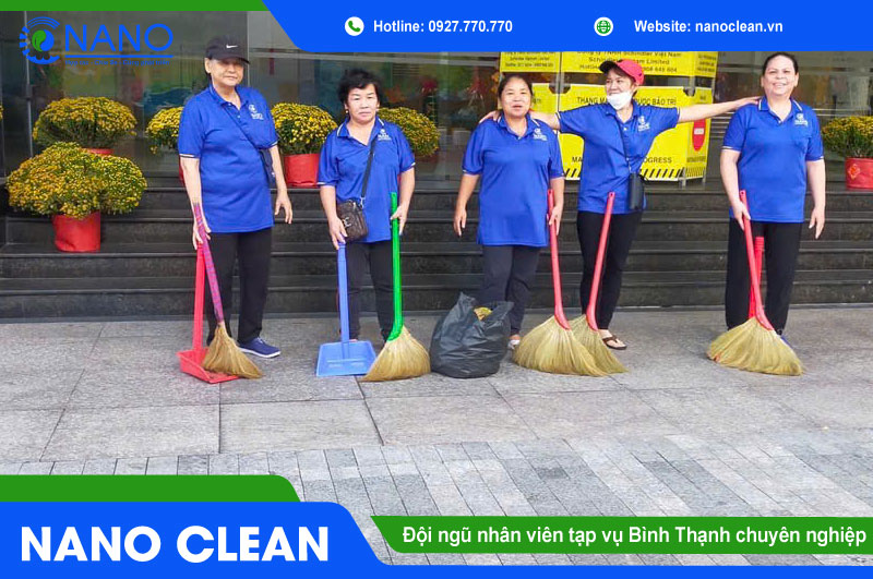 Đội ngũ nhân viên tạp vụ Bình Thạnh chuyên nghiệp
