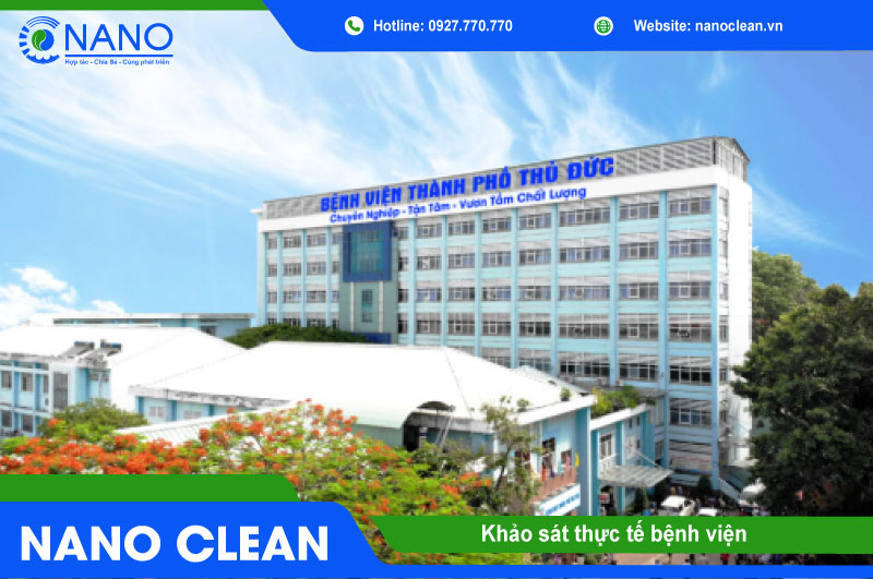 Khảo sát thực tế bệnh viện trước khi báo giá vệ sinh