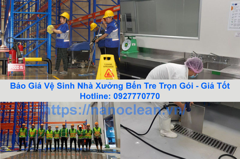 Báo Giá Vệ Sinh Nhà Xưởng Bến Tre Trọn Gói - Giá Tốt