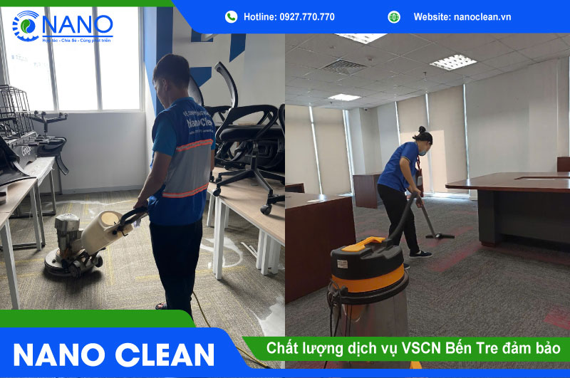 Chất lượng dịch vụ vệ sinh công nghiệp Bến Tre đảm bảo