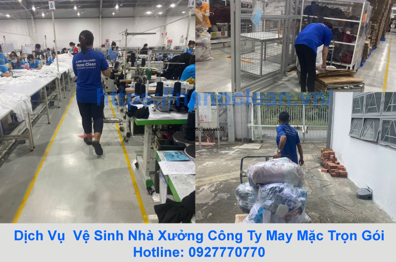 Dịch Vụ Vệ Sinh Nhà Xưởng Công Ty May Mặc Trọn Gói