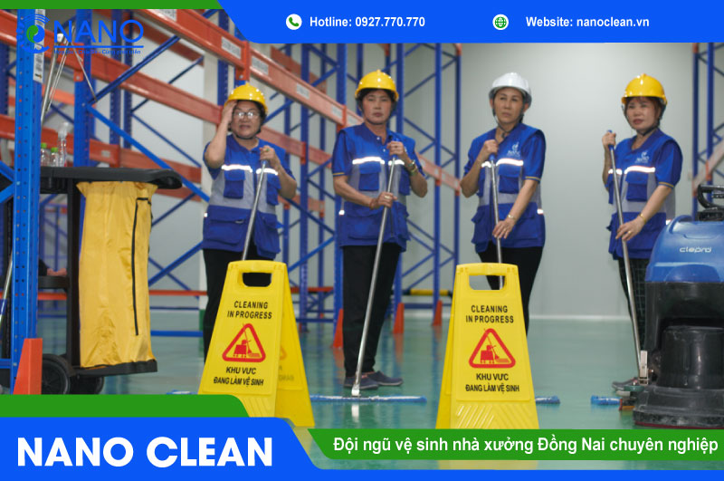 Đội ngũ vệ sinh nhà xưởng Đồng Nai chuyên nghiệp