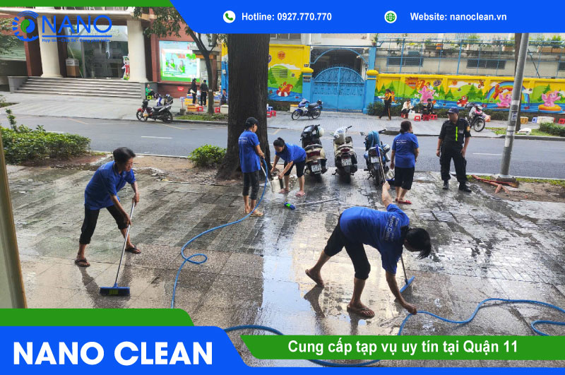 Nano Clean - Cung cấp tạp vụ uy tín tại Quận 11