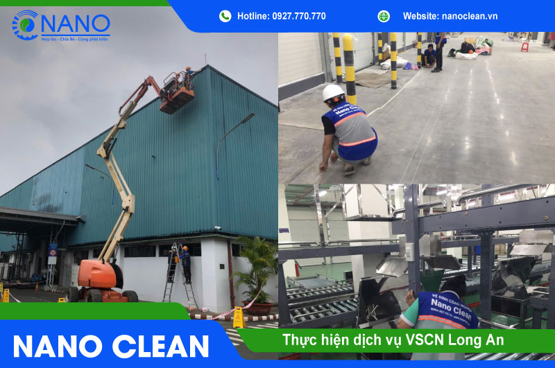 Thực hiện dịch vụ vệ sinh công nghiệp Long An