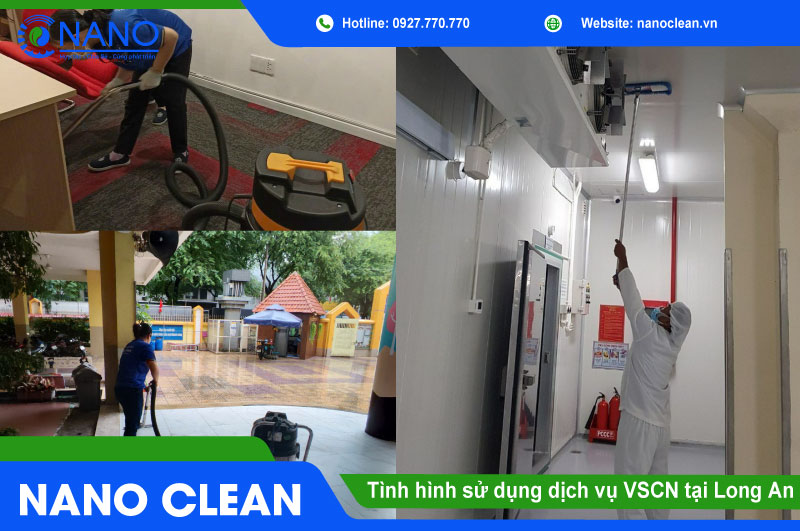 Tình hình sử dụng dịch vụ vệ sinh công nghiệp tại Long An