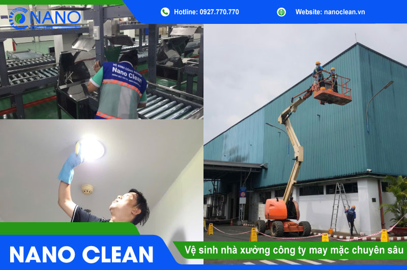 Vệ sinh nhà xưởng công ty may mặc chuyên sâu