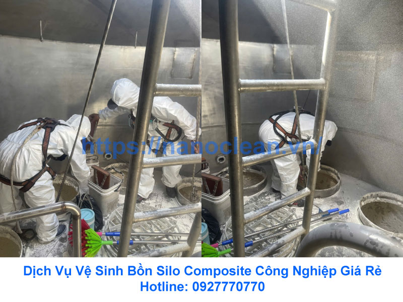 Dịch Vụ Vệ Sinh Bồn Silo Composite Công Nghiệp Giá Rẻ