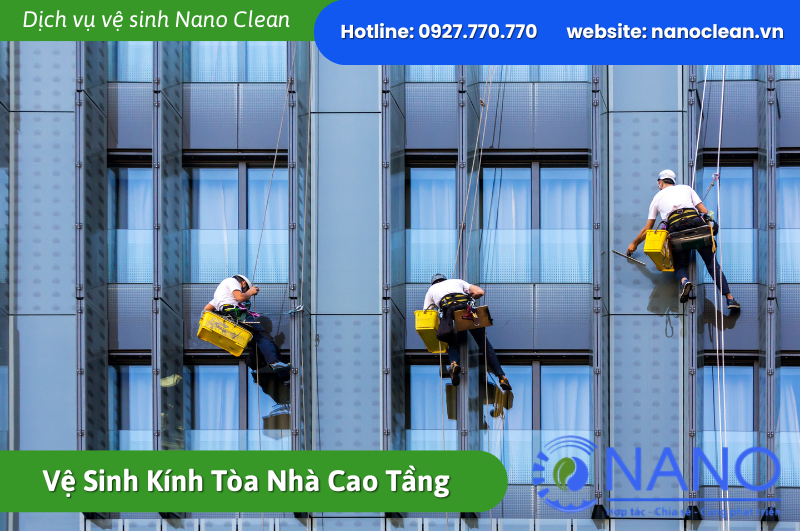 Vệ Sinh Kính Tòa Nhà Cao Tầng
