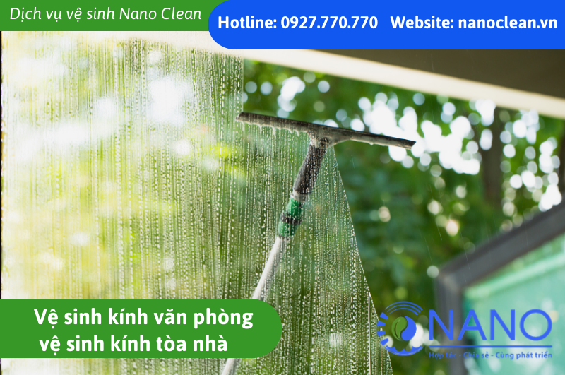Vệ sinh kính văn phòng – vệ sinh kính tòa nhà