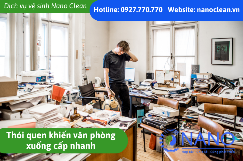 Thói quen khiến văn phòng xuống cấp nhanh