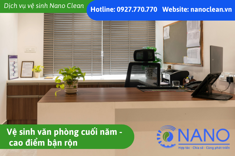 Vệ sinh văn phòng cuối năm – cao điểm bận rộn