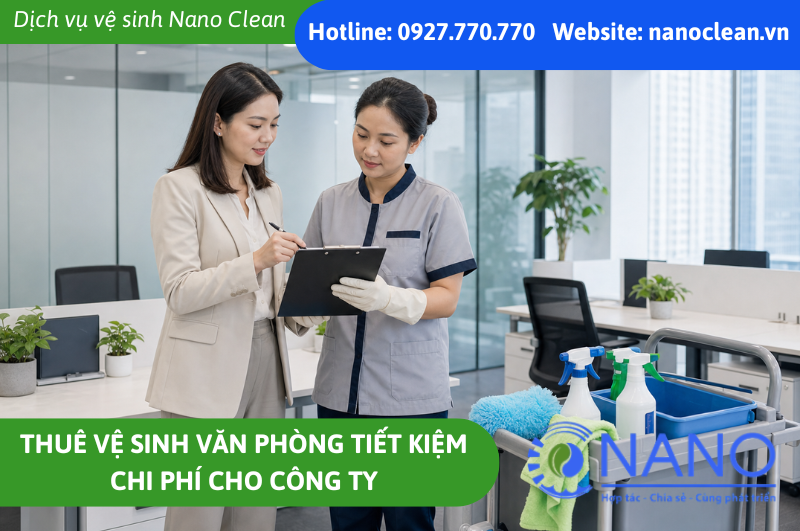 Thuê vệ sinh văn phòng tiết kiệm chi phí cho công ty