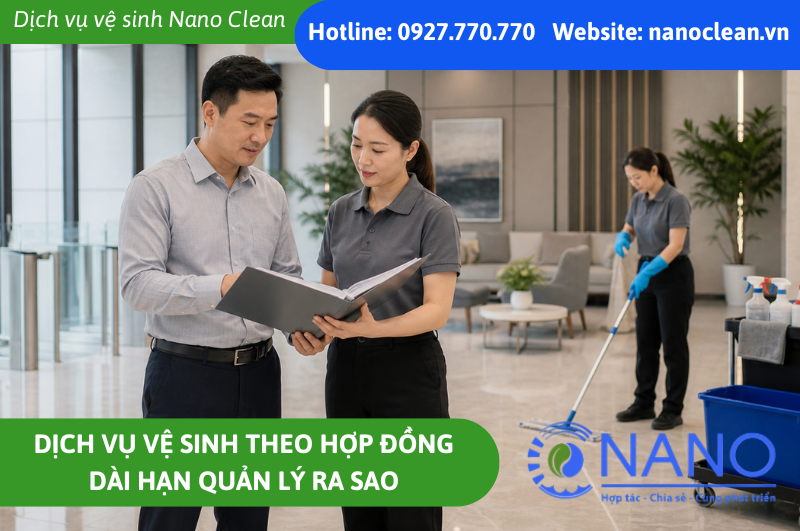 Dịch vụ vệ sinh theo hợp đồng dài hạn quản lý ra sao