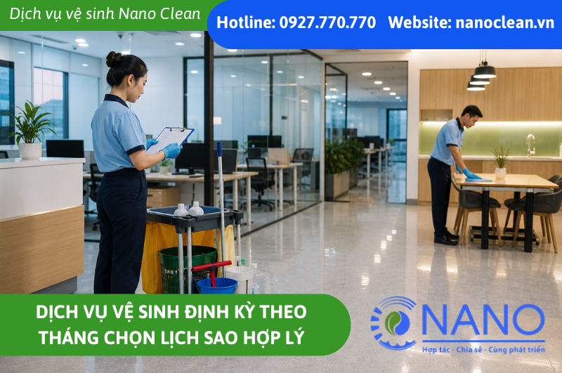 Dịch vụ vệ sinh định kỳ theo tháng chọn lịch sao hợp lý