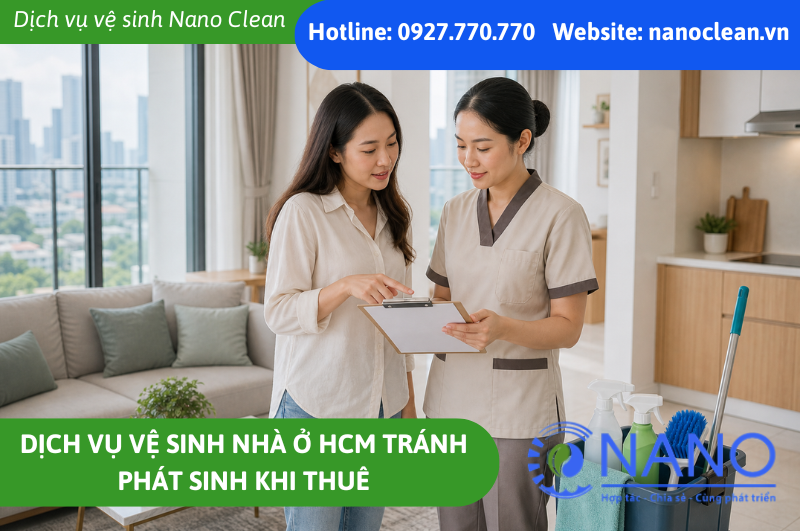 Dịch vụ vệ sinh nhà ở HCM tránh phát sinh khi thuê