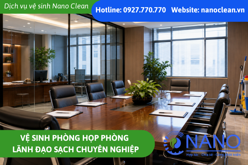 Vệ sinh phòng họp phòng lãnh đạo sạch chuyên nghiệp