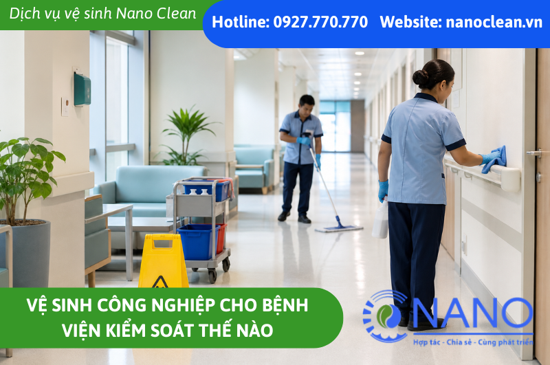 Vệ sinh công nghiệp cho bệnh viện kiểm soát thế nào