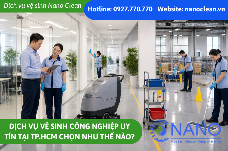Dịch vụ vệ sinh công nghiệp uy tín tại TP.HCM chọn sao