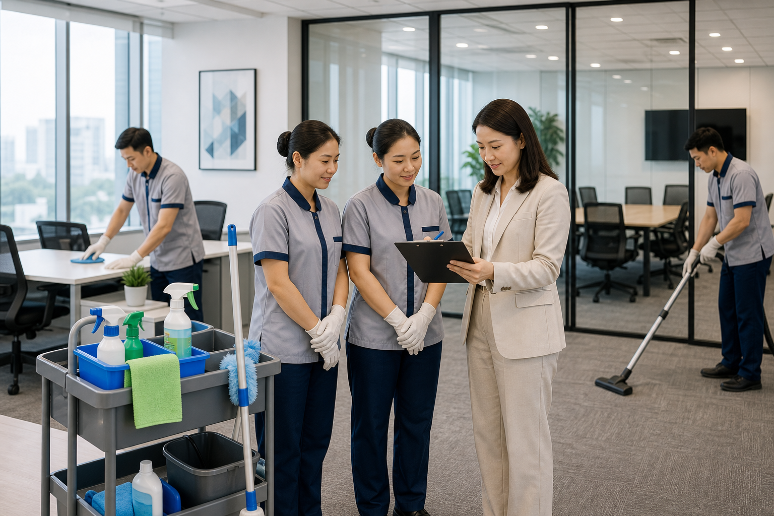 Cung cấp tạp vụ văn phòng chuyên nghiệp cho công ty
