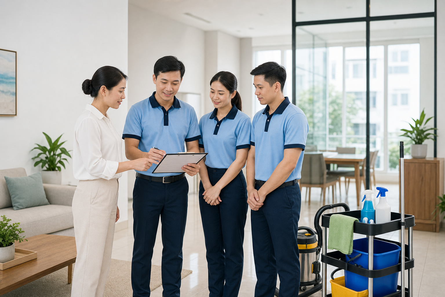 Dịch vụ vệ sinh uy tín cho nhà ở và văn phòng