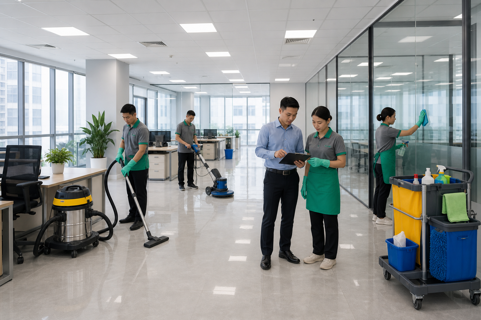 Vệ sinh công nghiệp giá rẻ cần kiểm soát chất lượng