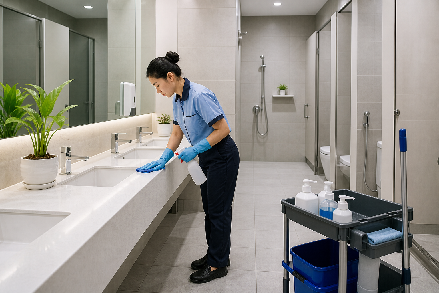 vệ sinh toilet phòng tắm