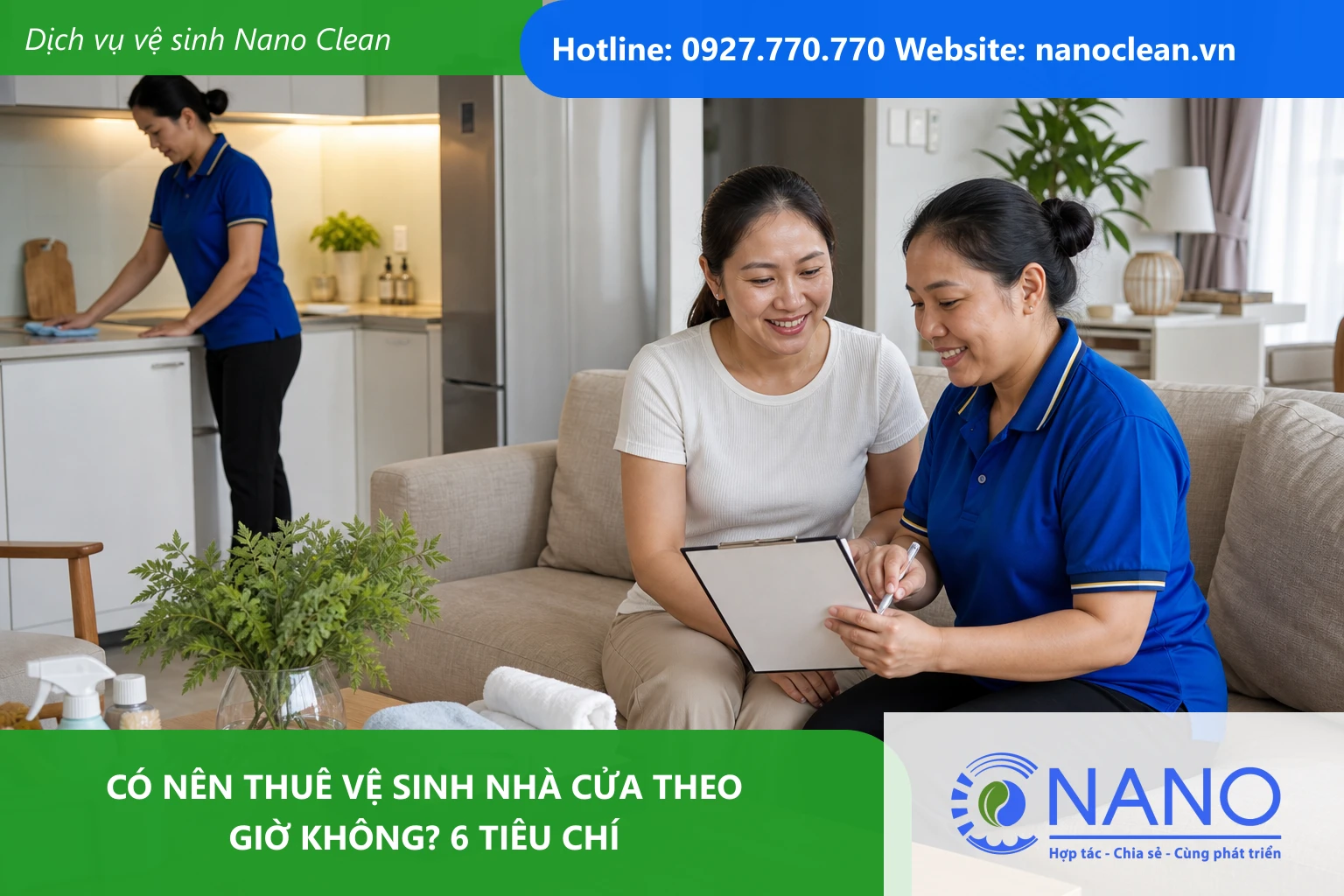 Ảnh đại diện cho bài Có nên thuê vệ sinh nhà cửa theo giờ không? 6 tiêu chí