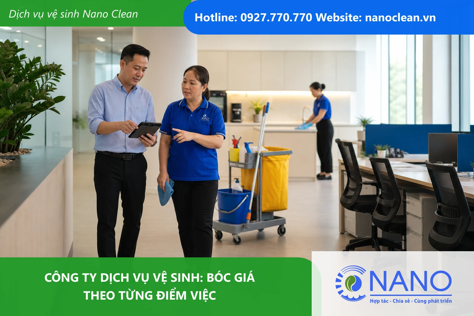 Ảnh đại diện cho bài Công ty dịch vụ vệ sinh: bóc giá theo từng điểm việc