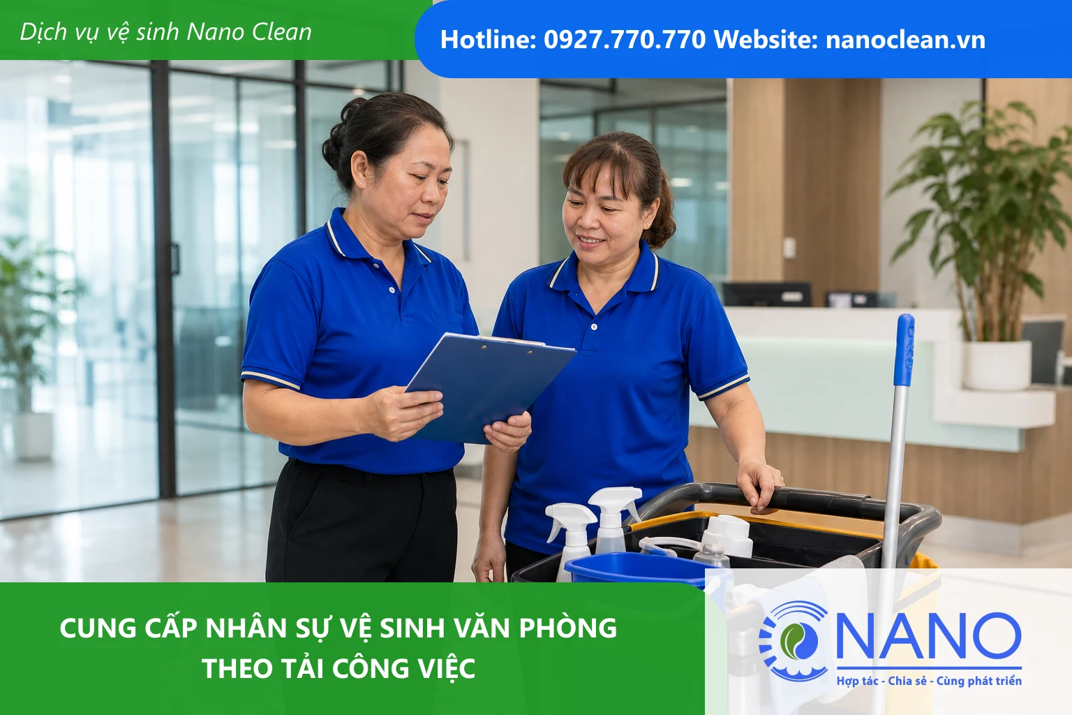 Ảnh đại diện cho bài Cung cấp nhân sự vệ sinh văn phòng theo tải công việc