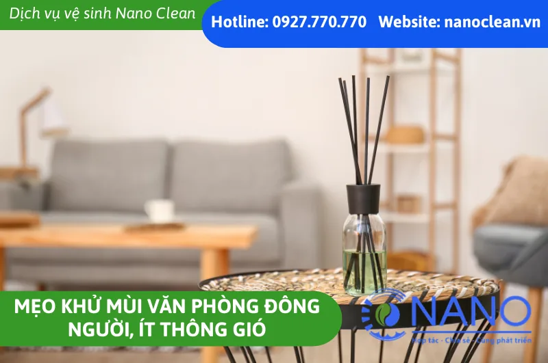 Mẹo Khử Mùi Văn Phòng Đông Người, Ít Thông Gió