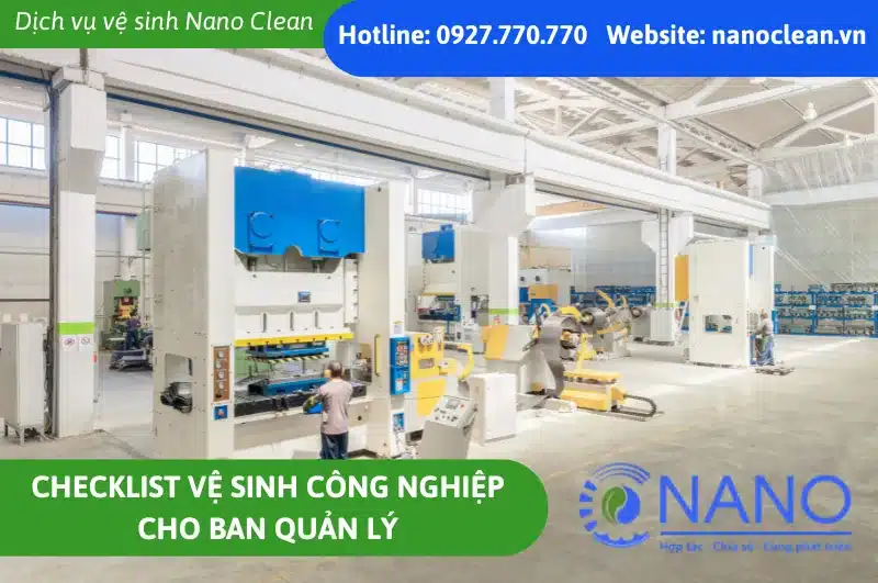 Checklist Vệ Sinh Công Nghiệp Cho Ban Quản Lý