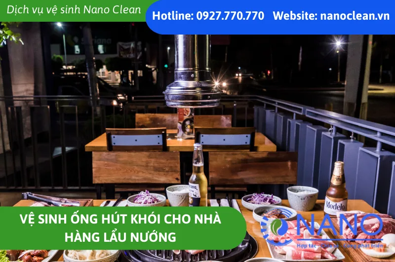 Vệ Sinh Ống Hút Khói Cho Nhà Hàng Lẩu Nướng