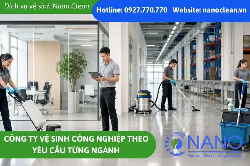 Công ty vệ sinh công nghiệp theo yêu cầu từng ngành