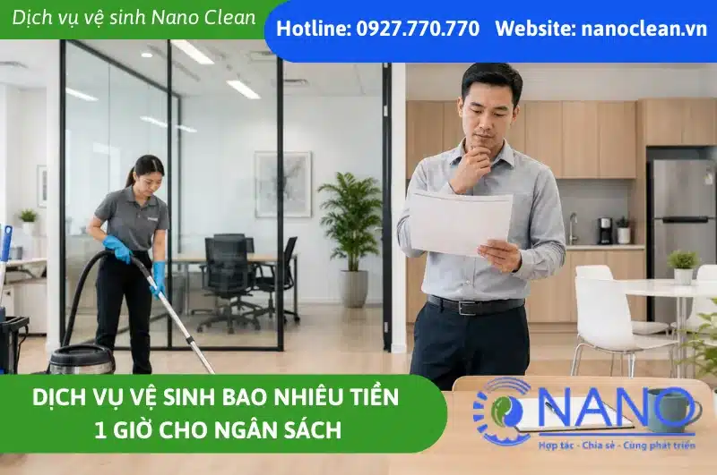 Dịch vụ vệ sinh bao nhiêu tiền 1 giờ cho ngân sách
