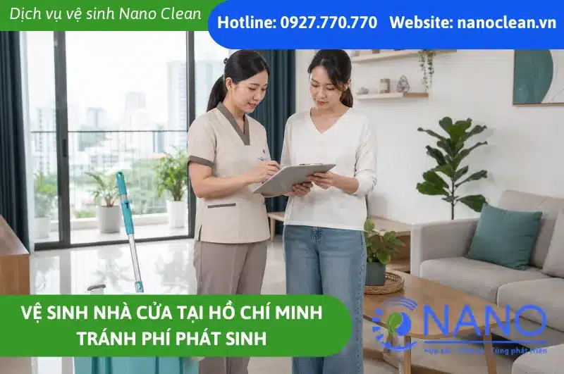Vệ sinh nhà cửa tại Hồ Chí Minh tránh phí phát sinh