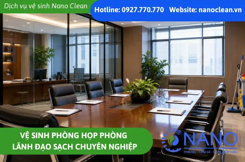 Vệ sinh phòng họp phòng lãnh đạo sạch chuyên nghiệp