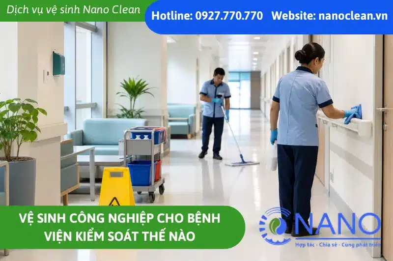 Vệ sinh công nghiệp cho bệnh viện kiểm soát thế nào