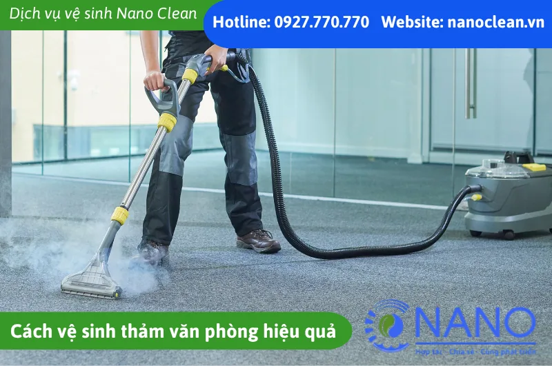 Cách Vệ Sinh Thảm Văn Phòng Sạch Sâu, Nhanh Khô Và Hiệu Quả