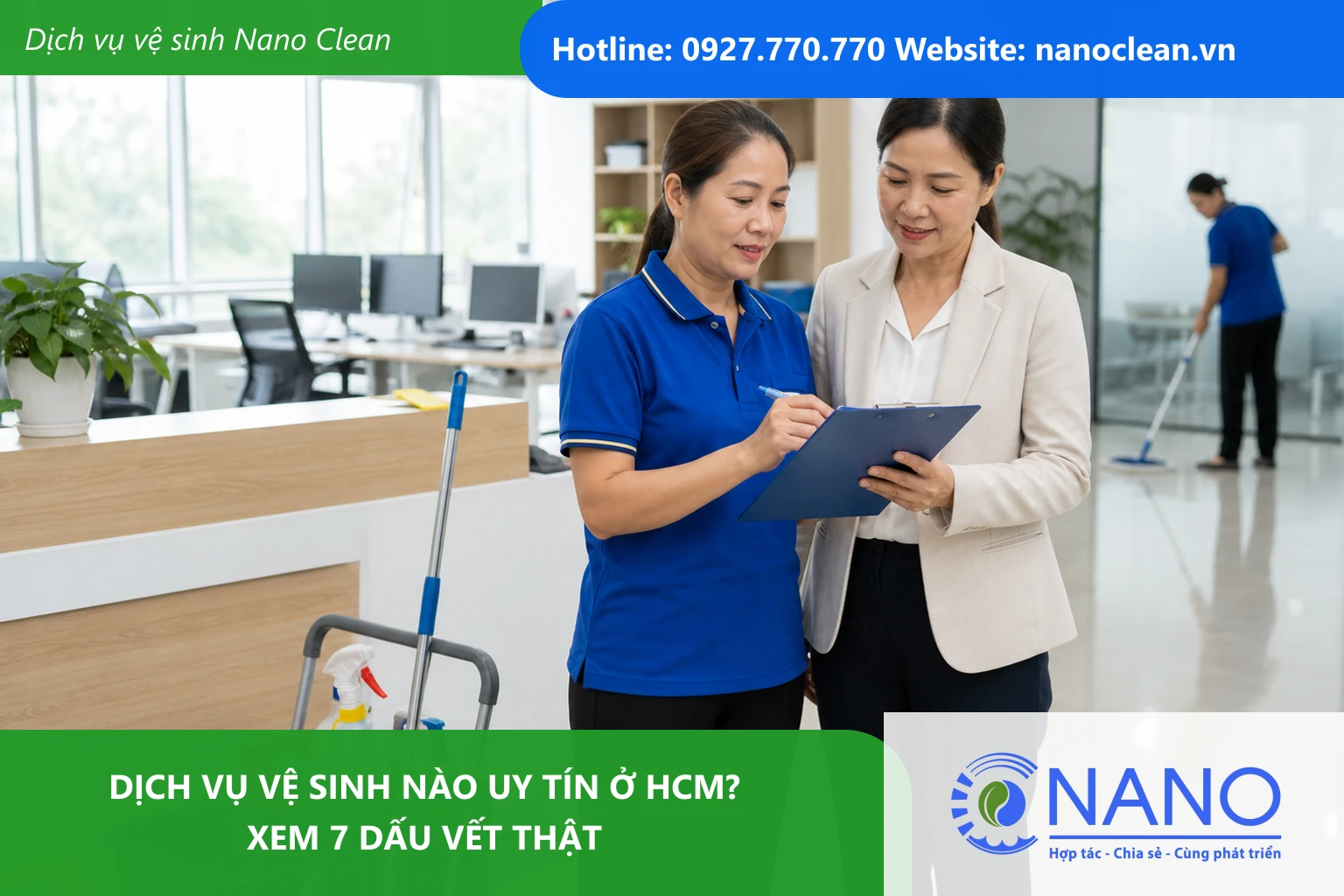 Ảnh đại diện cho bài Dịch vụ vệ sinh nào uy tín ở HCM? Xem 7 dấu vết thật